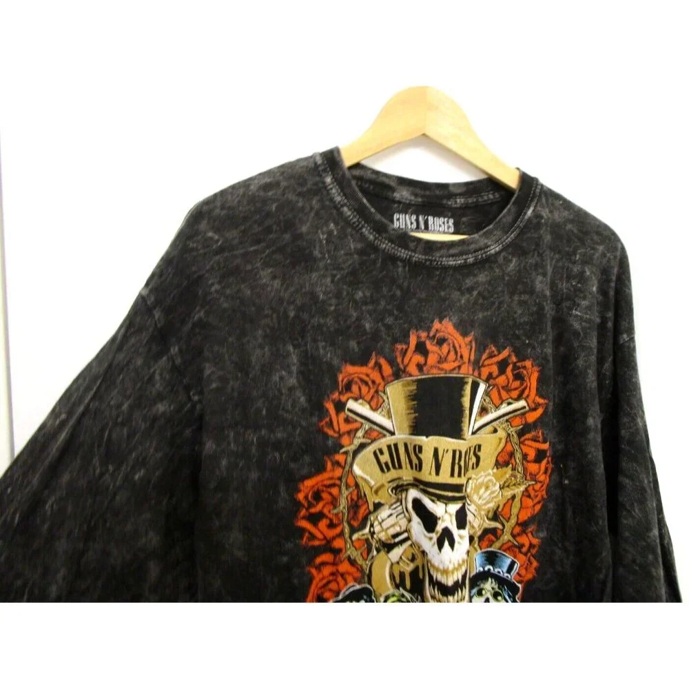 Guns N' Roses Long Sleeve Men Large Graphic Gray T-Shirt - 100% Cotton - NWOT - Picture 3 of 13